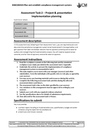 Bsbcom 603 Assessment-Task-1-Case study - Document Assessment Task 1 ...