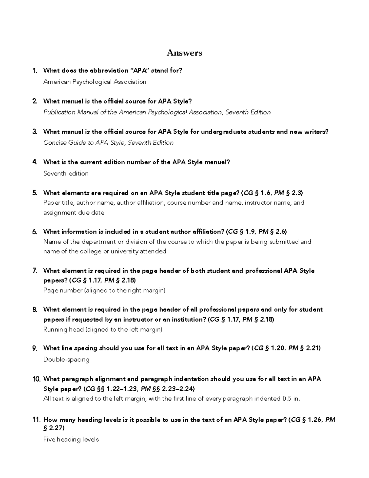 SOLUTION: New apa 7th edition - Studypool