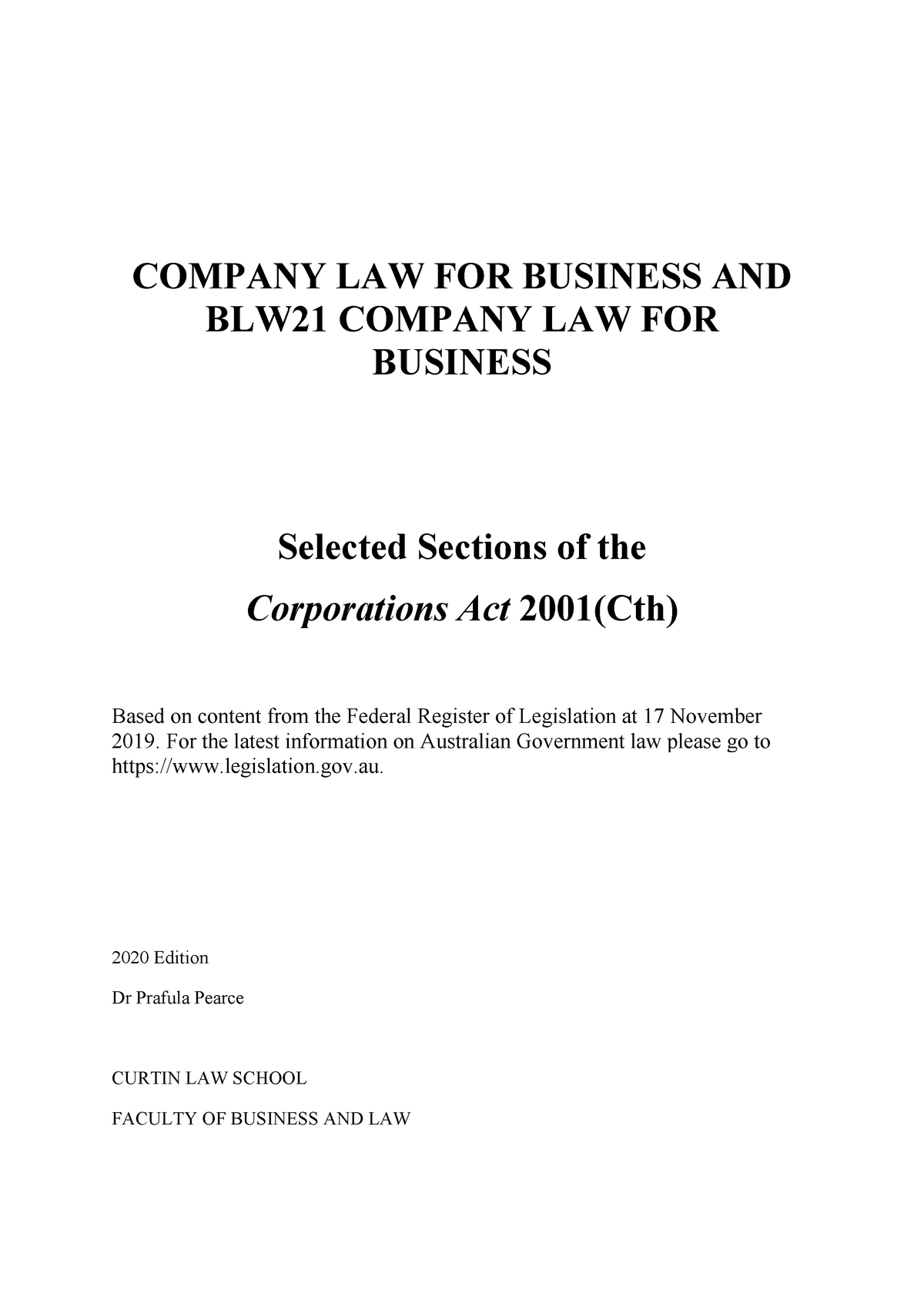 selected-sections-of-the-corporations-act-2001-cth-company-law-for