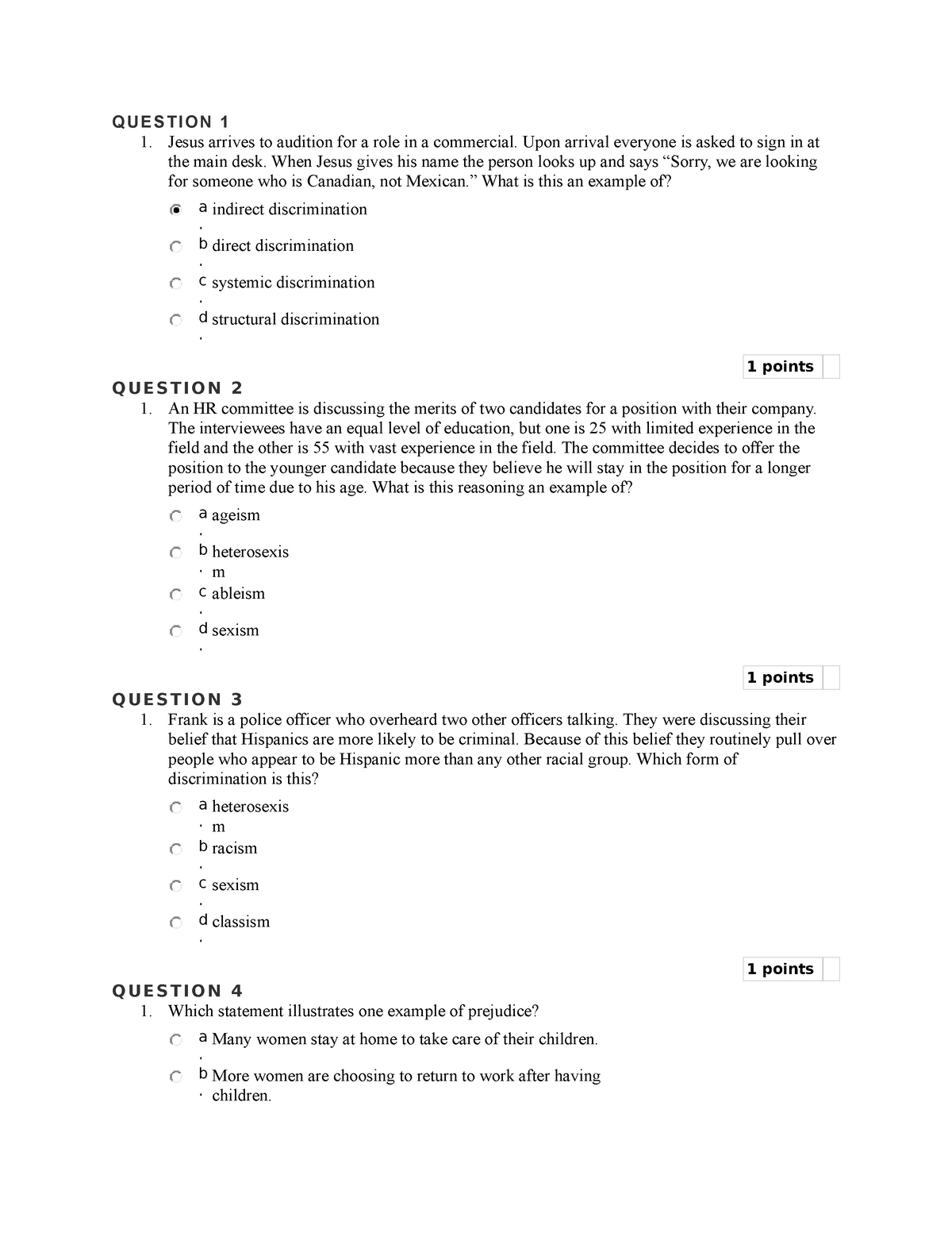 Quizzzz of cultural diversity 2022 - QUESTION 1 Jesus arrives to ...