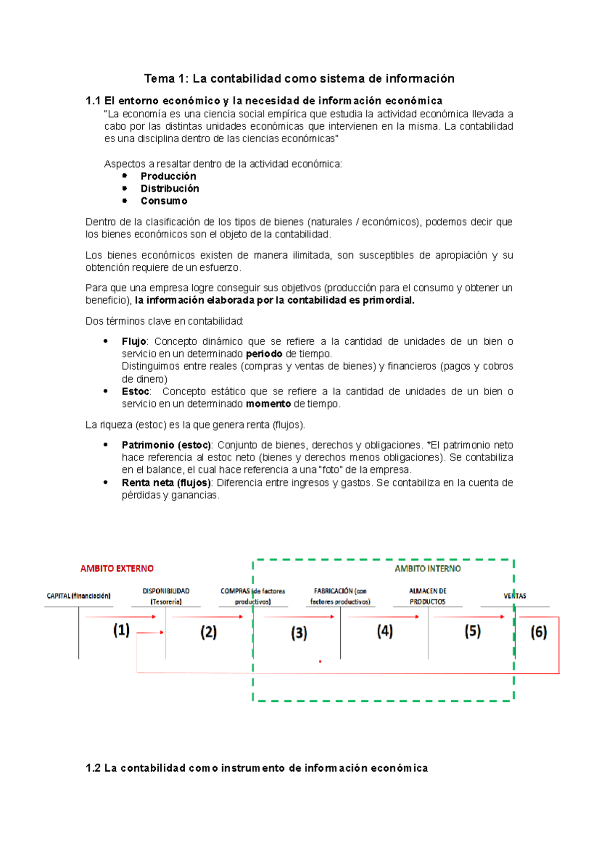 Tema 1 - Tema 1 Completo Conta 1 - Tema 1: La Contabilidad Como Sistema ...