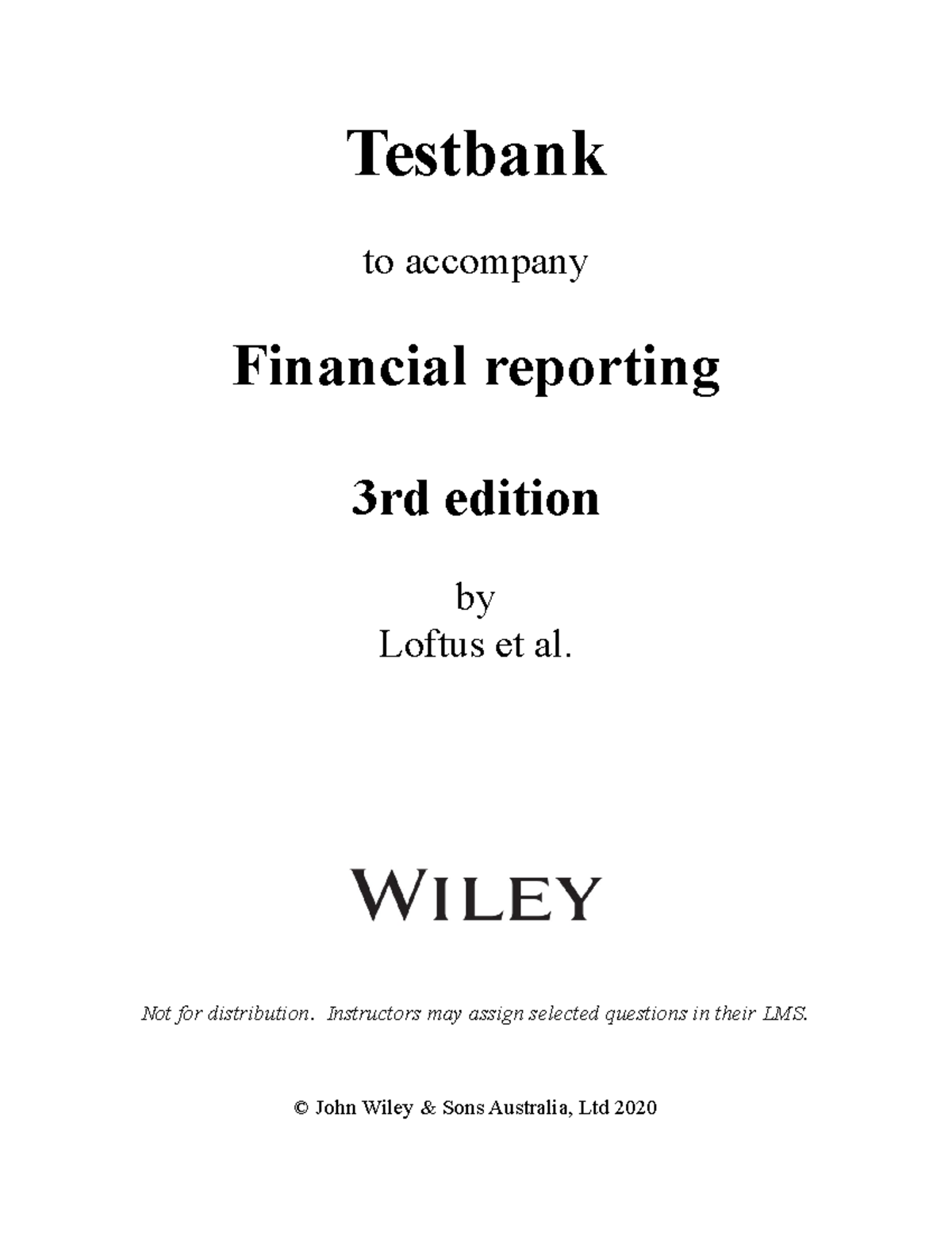 Ch04 tb loftus 3e book solution Loftus Testbank to
