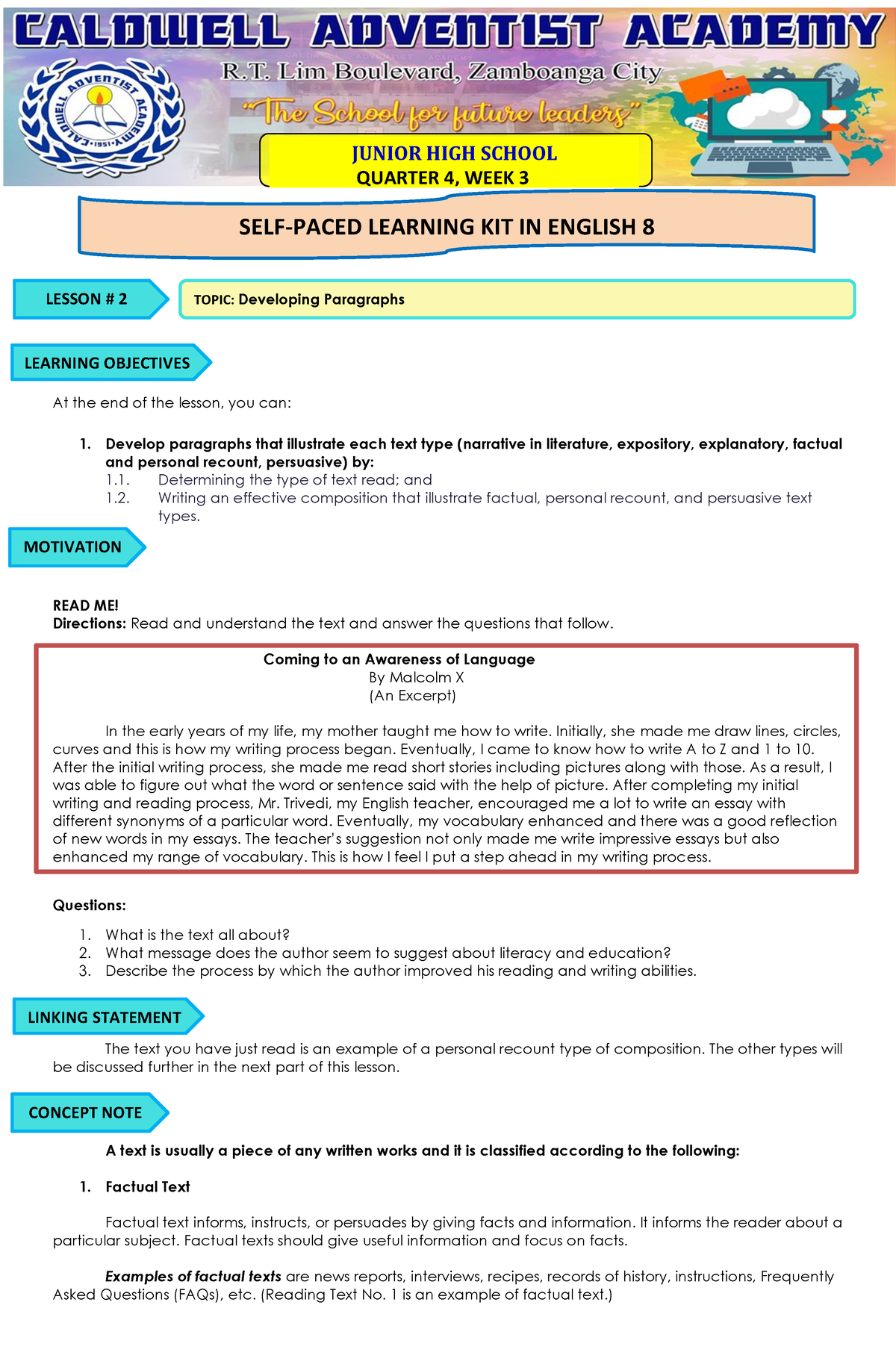 english-8-developing-paragraphs-junior-high-school-quarter-4-week