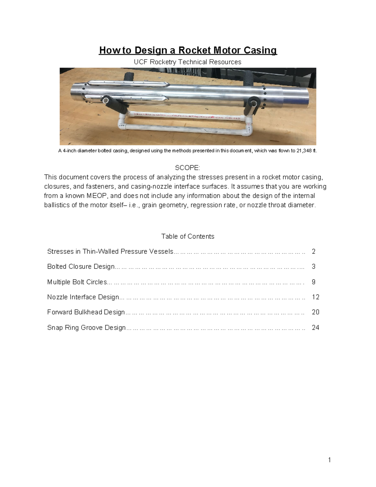 How+to+Design+a+Rocket+Motor+Casing+ How to Design a Rocket Motor