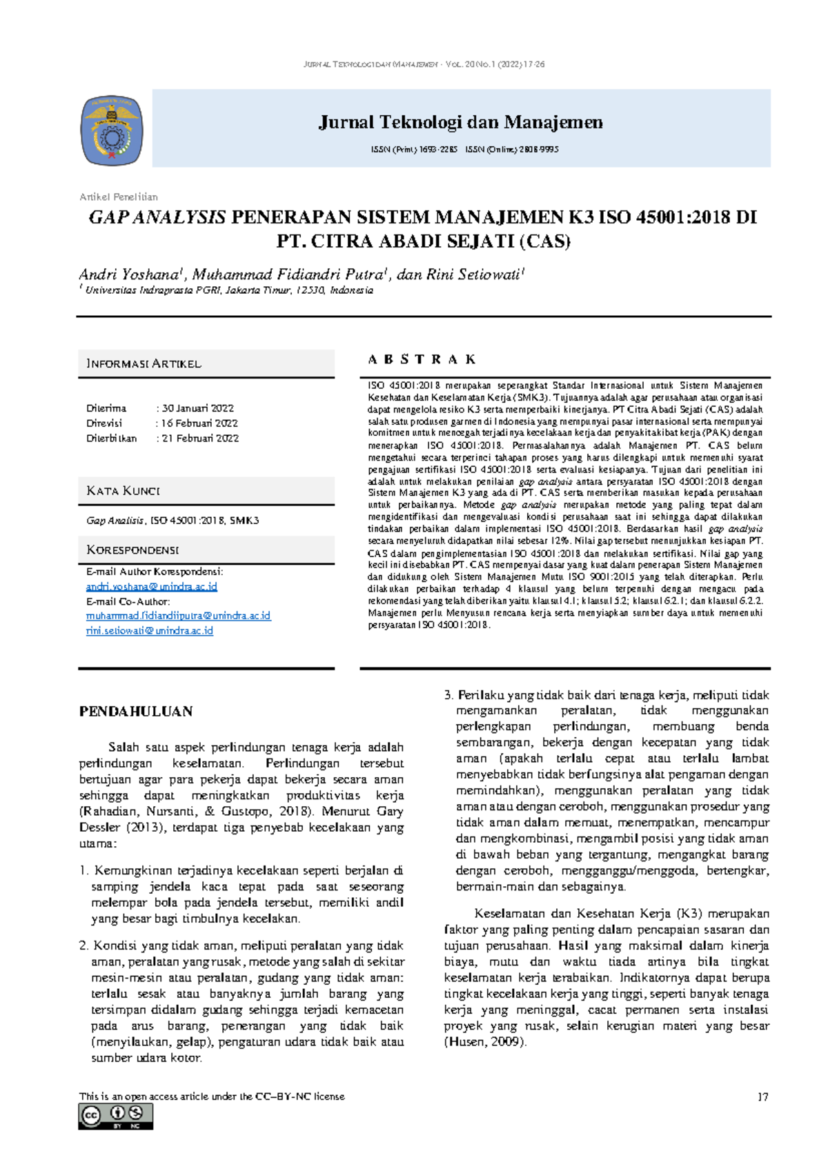 52-Article Text-319-1-10-20220221 - JURNAL TEKNOLOGI DAN MANAJEMEN ...