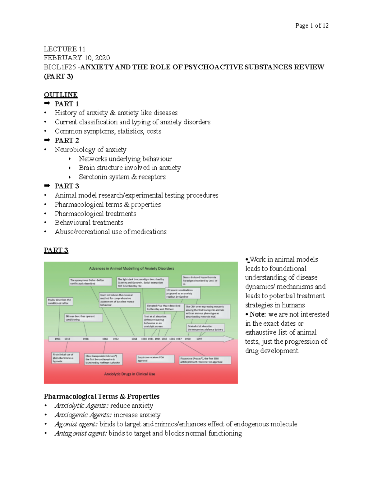 Lecture 11 - FEB 10, 2020 - LECTURE 11 FEBRUARY 10, 2020 BIOL1F25 ...