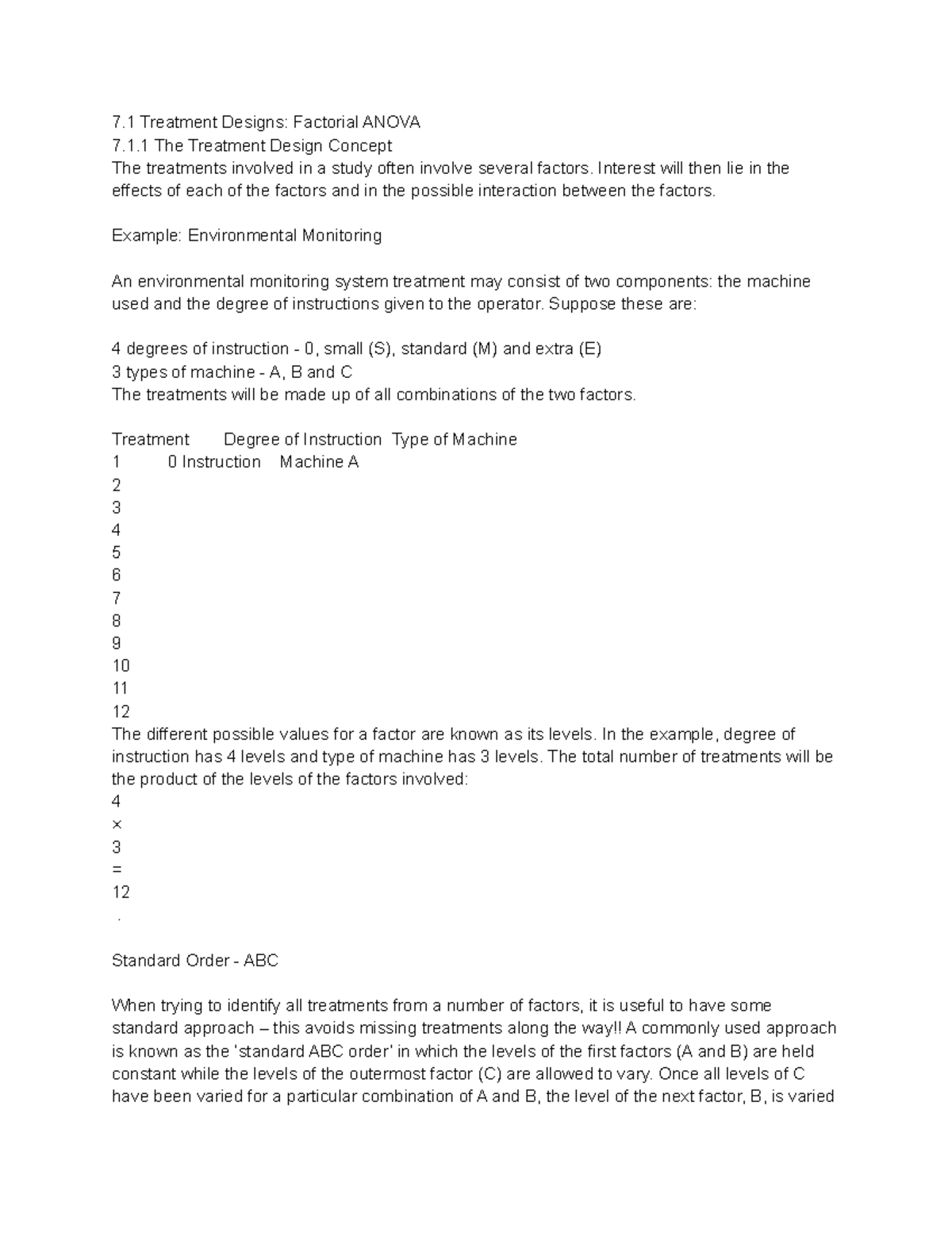 Chapter 7 Week 9 - Factorial Anova - 7 Treatment Designs: Factorial ...