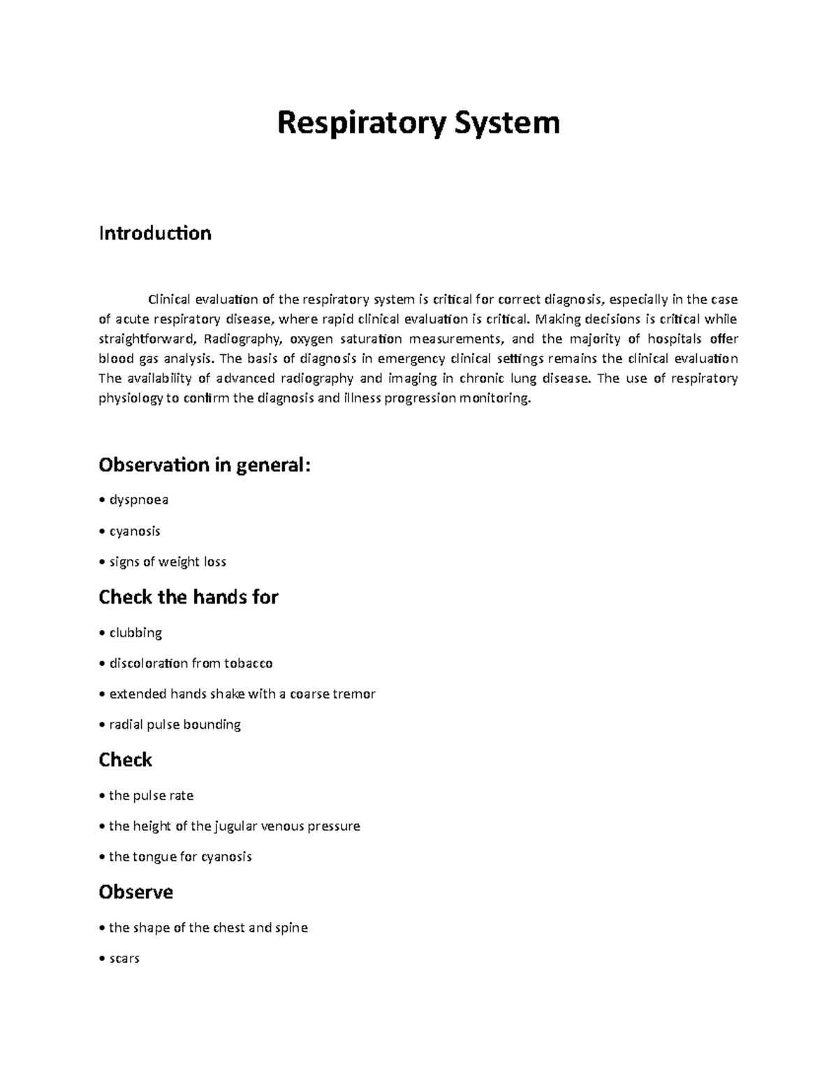 Respiratory system - Making decisions is critical while straightforward ...