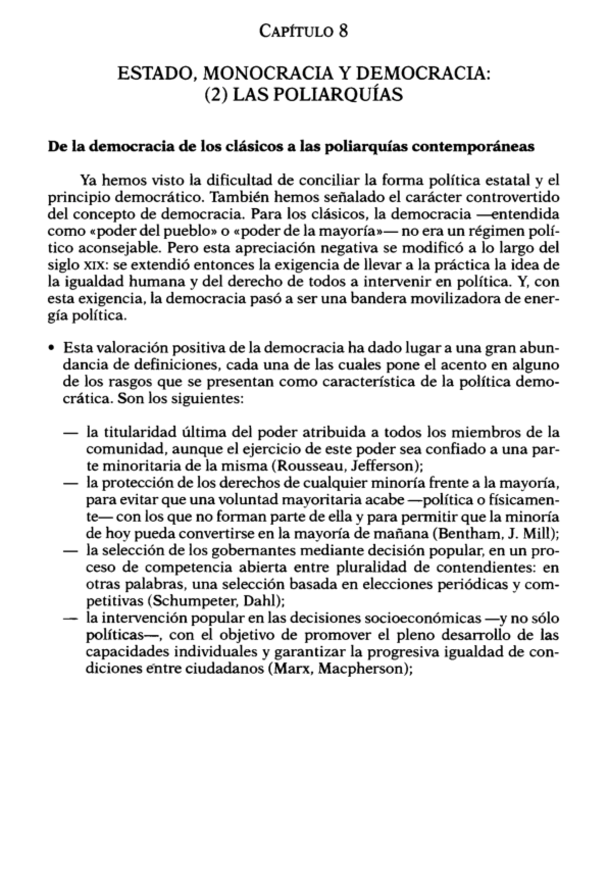 Unidad 3 - Valles Cap. 8 Democracias - Capít Ul O 8 ESTADO, MONOCRACIA ...