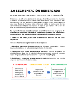 3.1 Análisis DELA Segmentación DE Mercados - 3 AN¡LISIS DELA SEGMENTACI ...