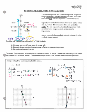 Ch 1 topics - Chapter 1 goals - Chapter #1 (31 Topics) MATH 115 Monday ...
