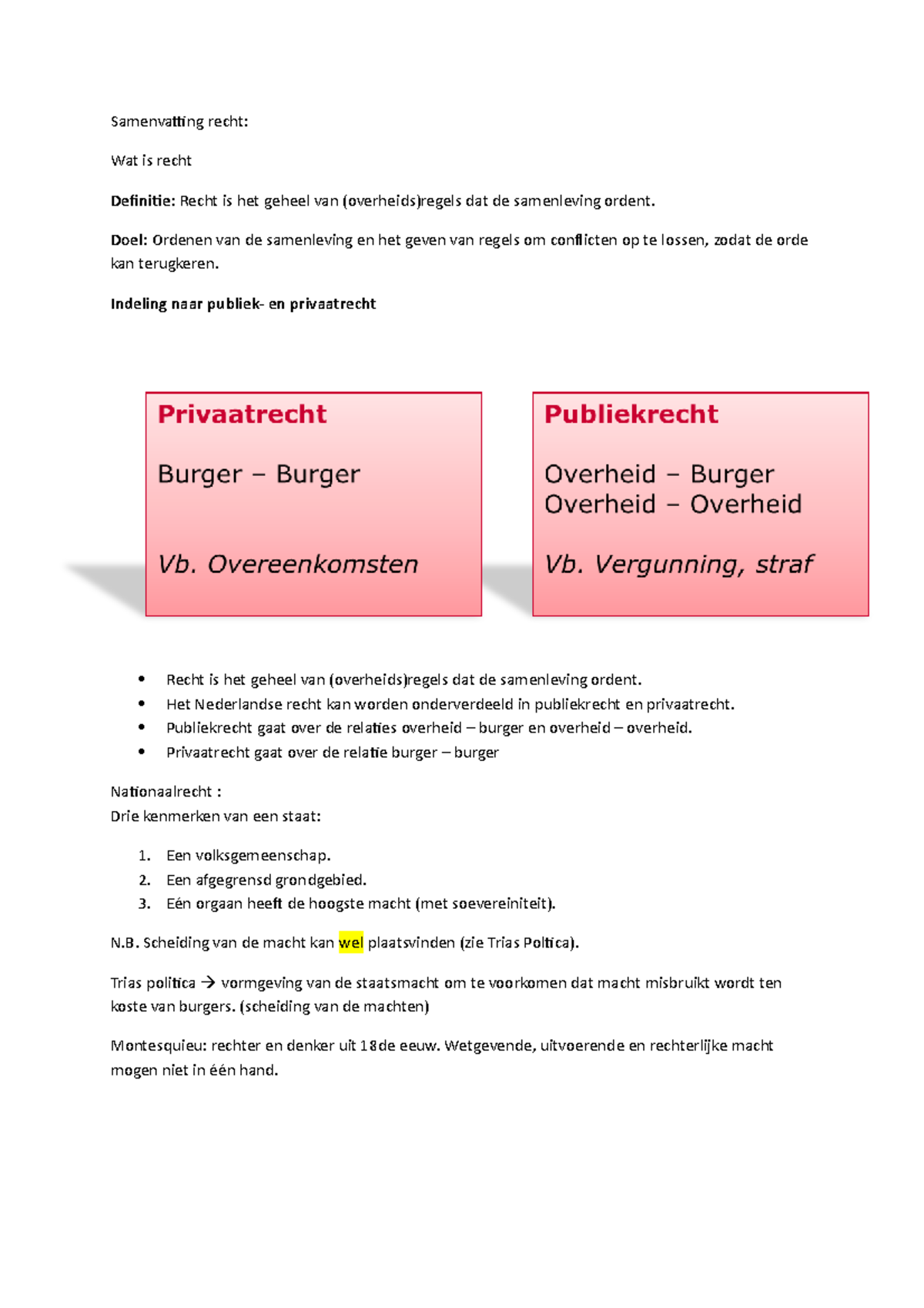 Samenvatting - Blok 1 Recht - Samenvatting Recht: Wat Is Recht ...