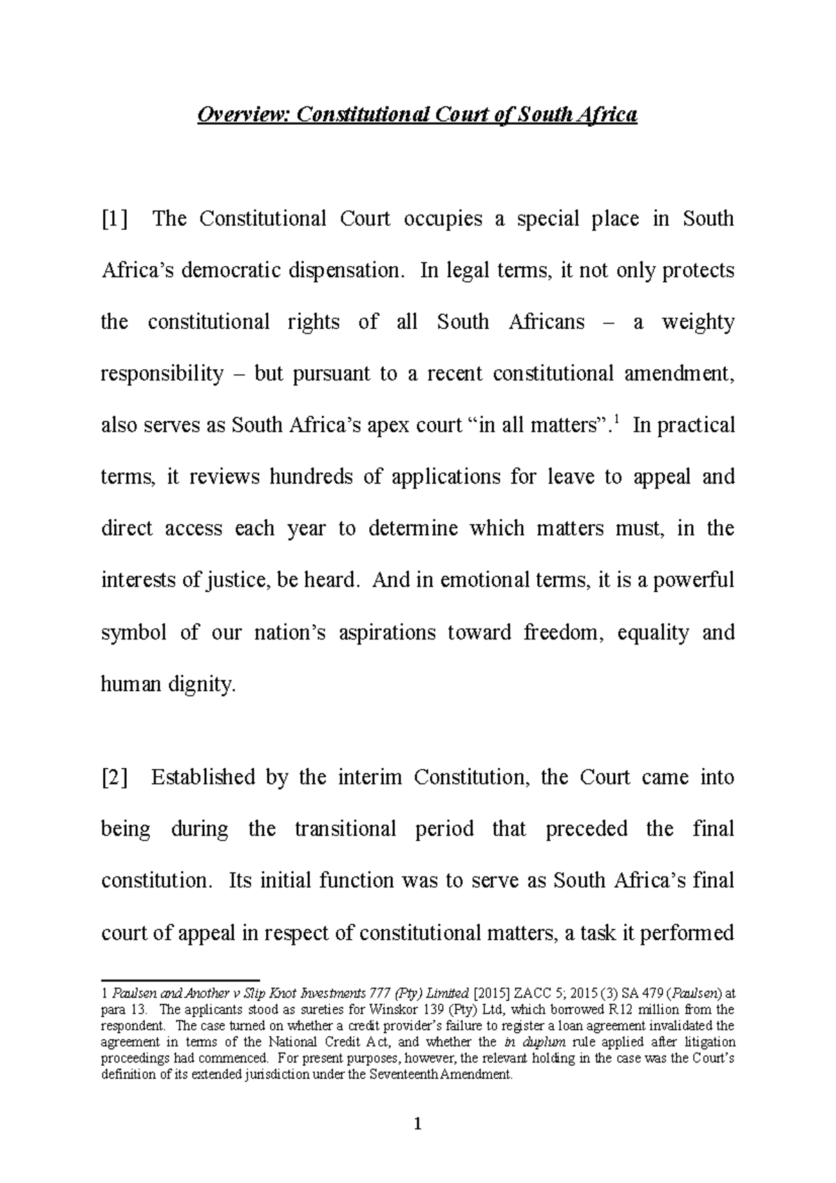 Judge Madlanga - Overview: Constitutional Court Of South Africa [1] The ...