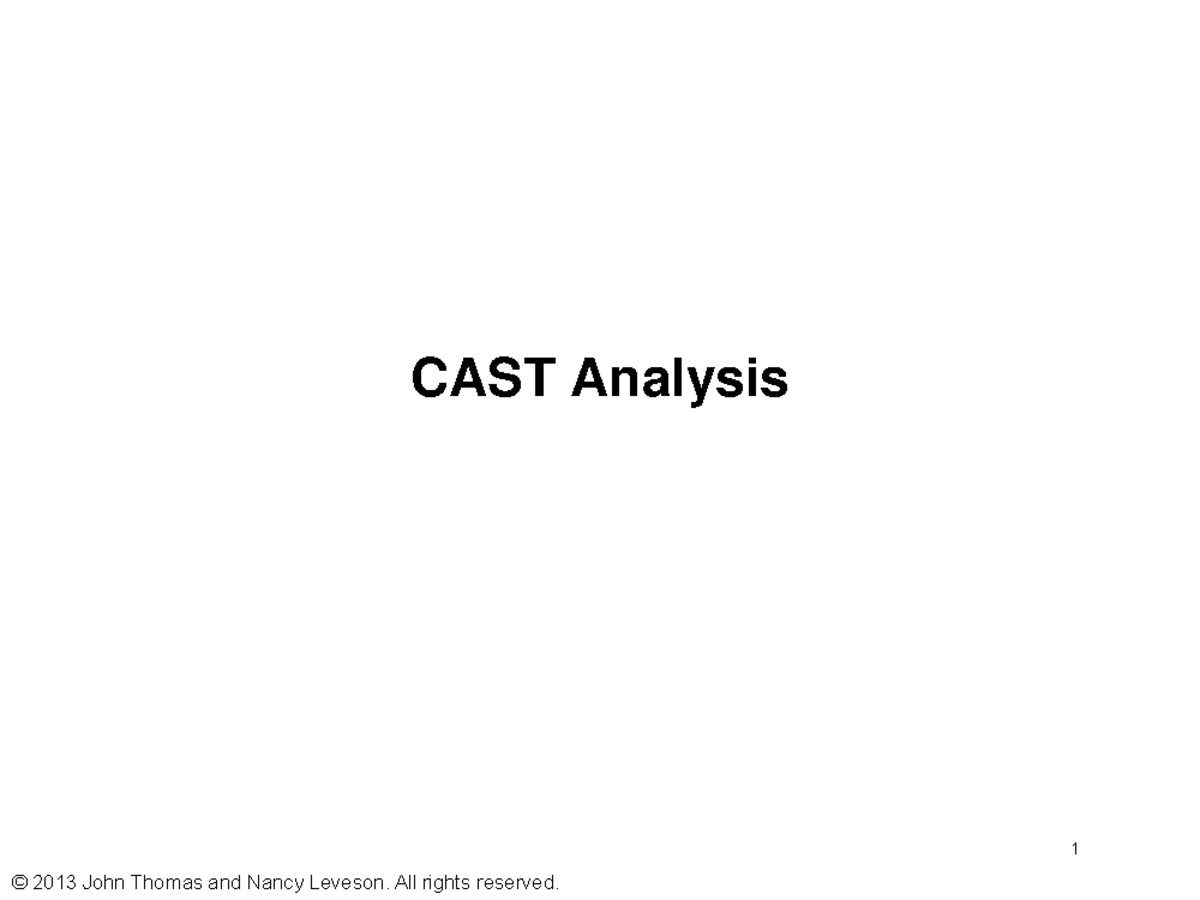 Lecture notes, lecture 4 - CAST Analysis 1 2013 John Thomas and Nancy ...
