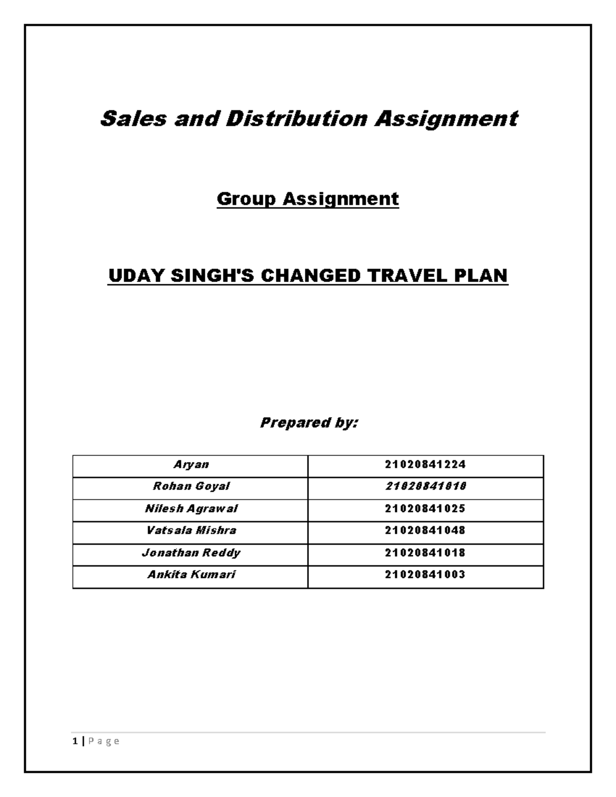 Group 3 Sec A - Sales and distribution - Sales and Distribution ...