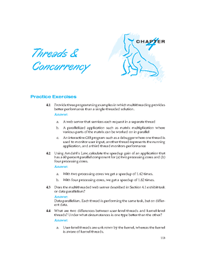 3 - Solutions - 3 C H A P T E R Processes Practice Exercises 3 Using ...