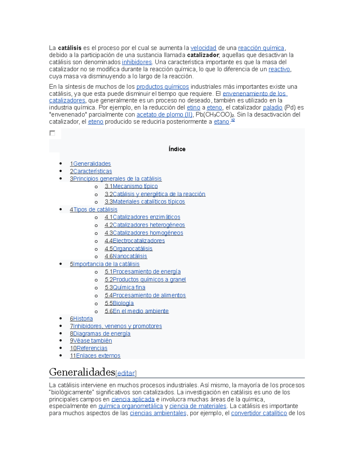 Catalisis - Espero Te Sirva - La Catálisis Es El Proceso Por El Cual Se ...