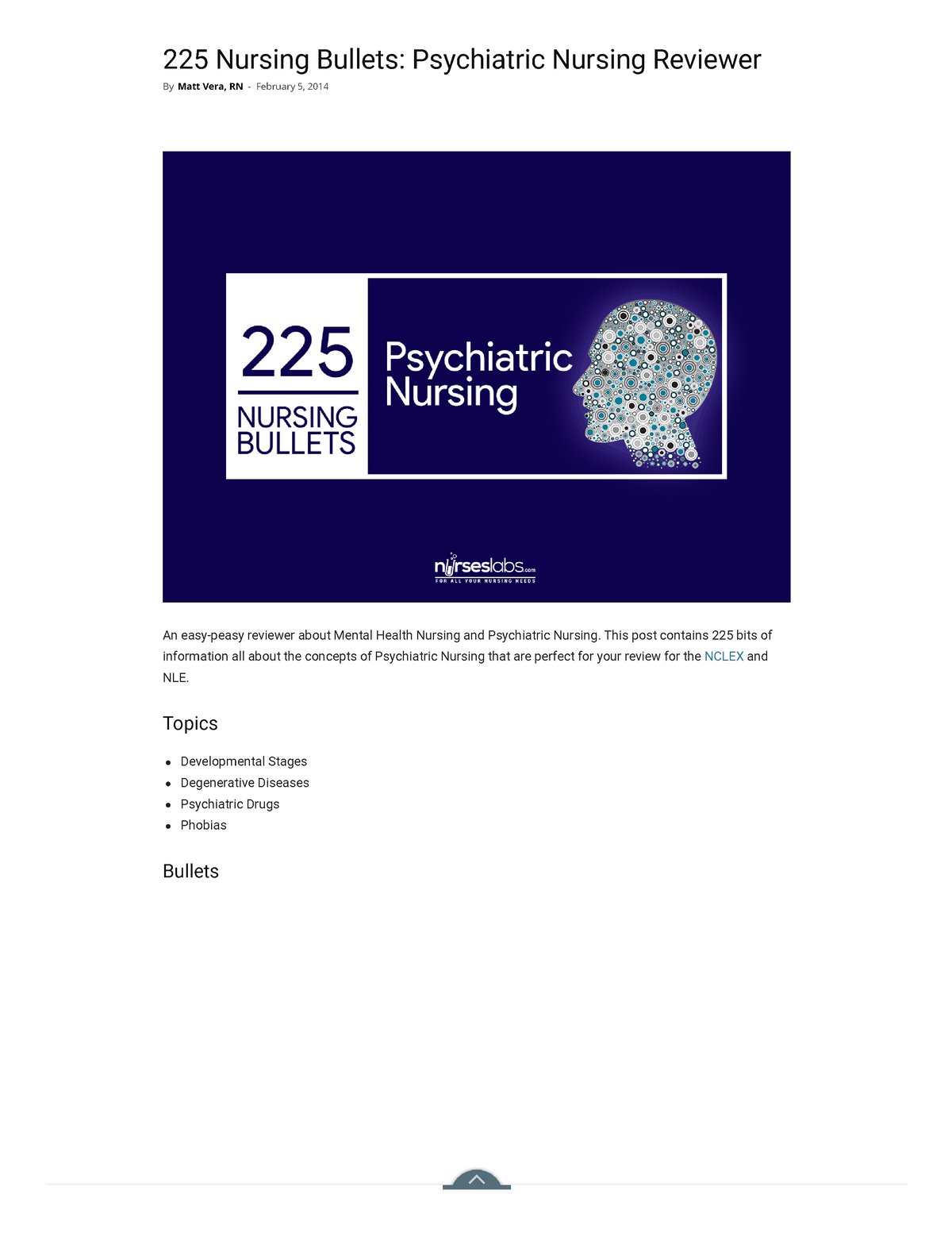 225 Nursing Bullets Psychiatric - This Post Contains 225 Bits Of ...