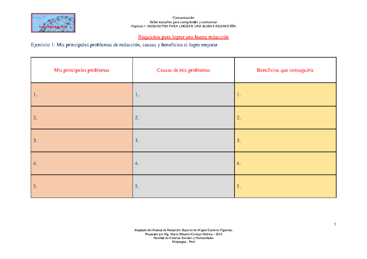 REQUISITOS_PARA_LOGRAR_UNA_BUENA_REDACCIÓN - Saber escuchar para ...