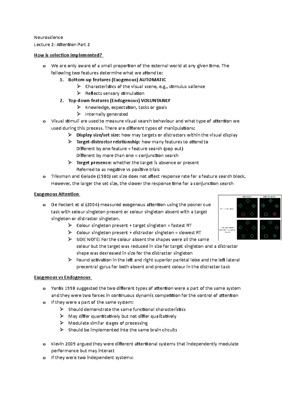 Neuroscience Part 2 Lecture 2 Neuroscience Lecture 2 Attention Part 2 How Is Selection Studocu Neuroscience Part 2 Lecture 2 Neuroscience Lecture 2 Attention Part 2 How Is Selection Studocu