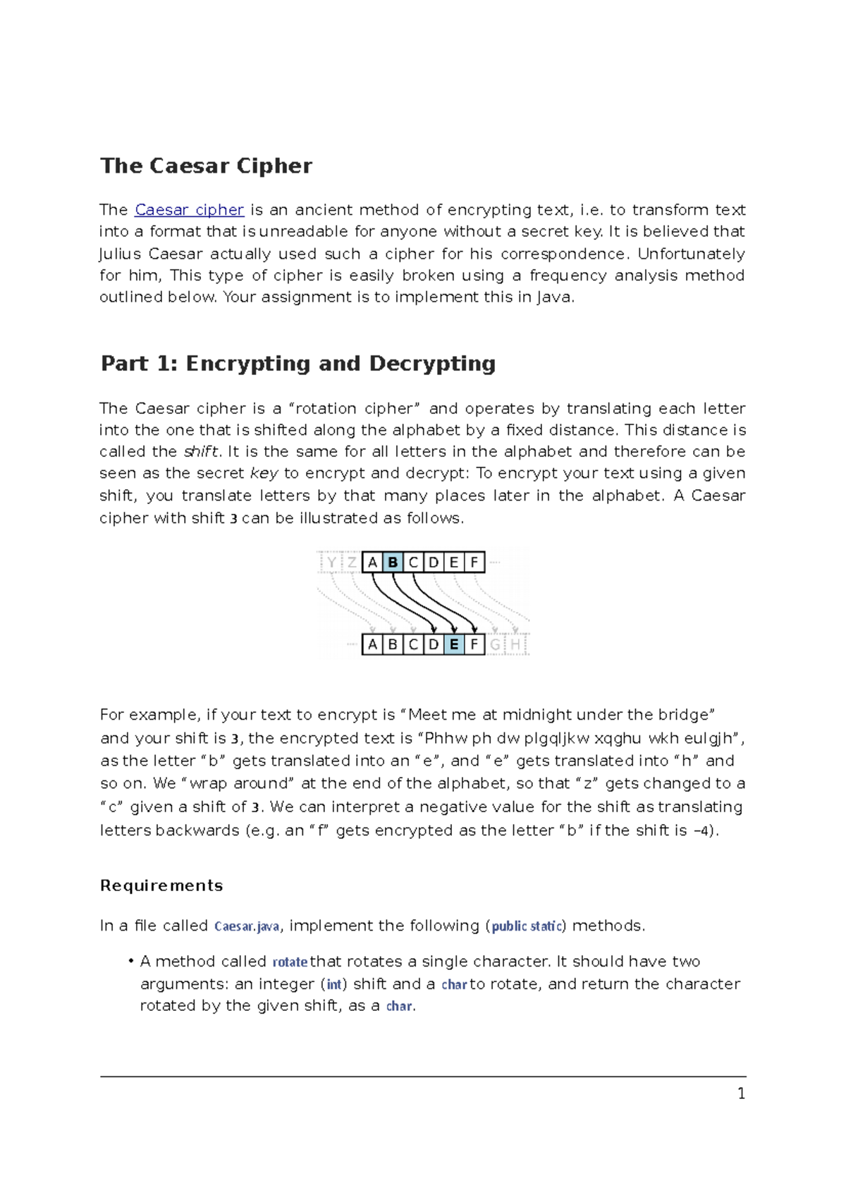 comp122-slides-the-caesar-cipher-the-caesar-cipher-is-an-ancient