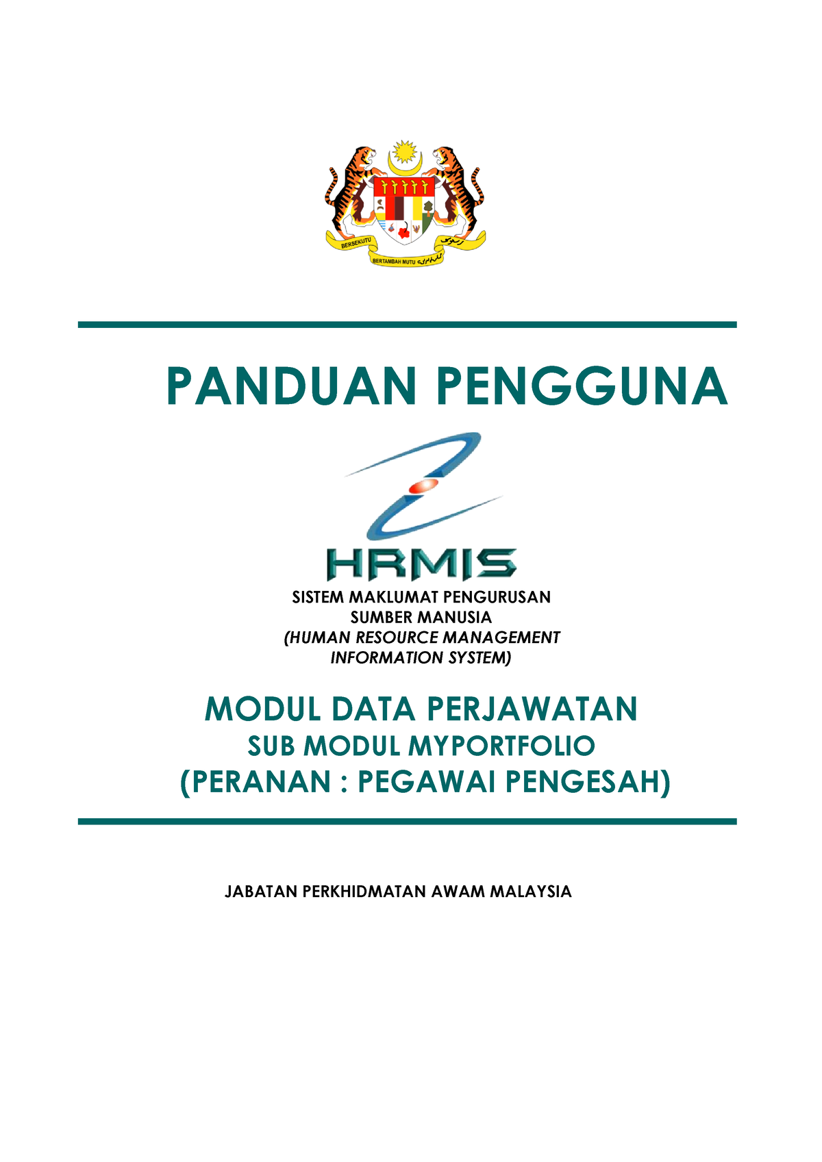 04 Manual- Pengguna- Pegawai- Pengesah - PANDUAN PENGGUNA SISTEM ...