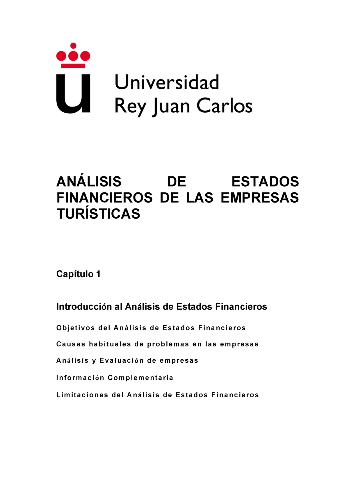 Tema 0 - Introducción Al Análisis De Estados Financieros - ANÁLISIS DE ...