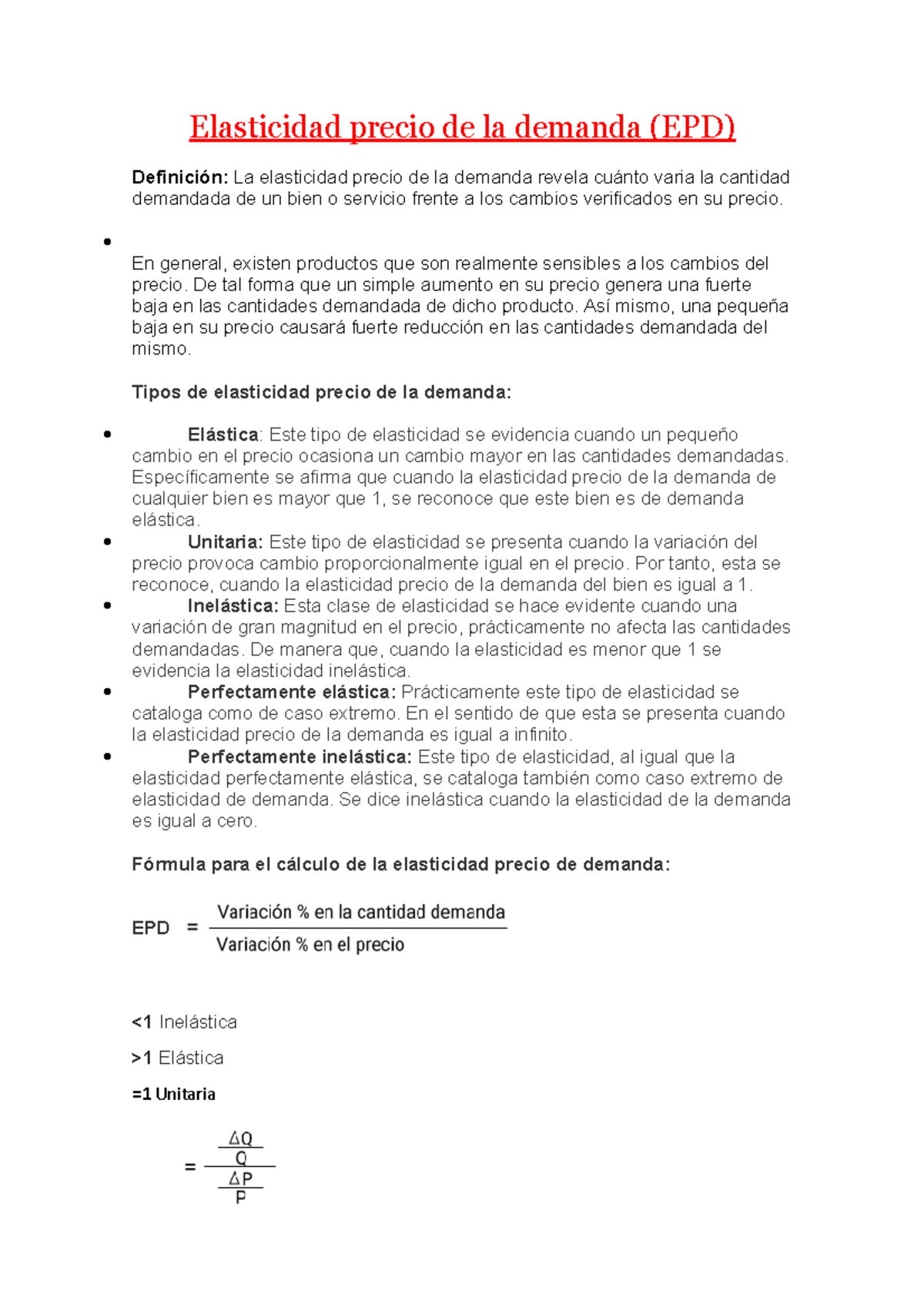 Elasticidad precio de la demanda - Fernando Albarran - Elasticidad ...
