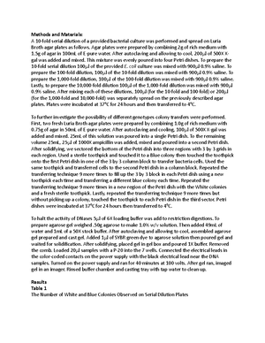 Chapter 18 notes - Chapter 18: Control of Gene Expression in Bacteria 3 ...