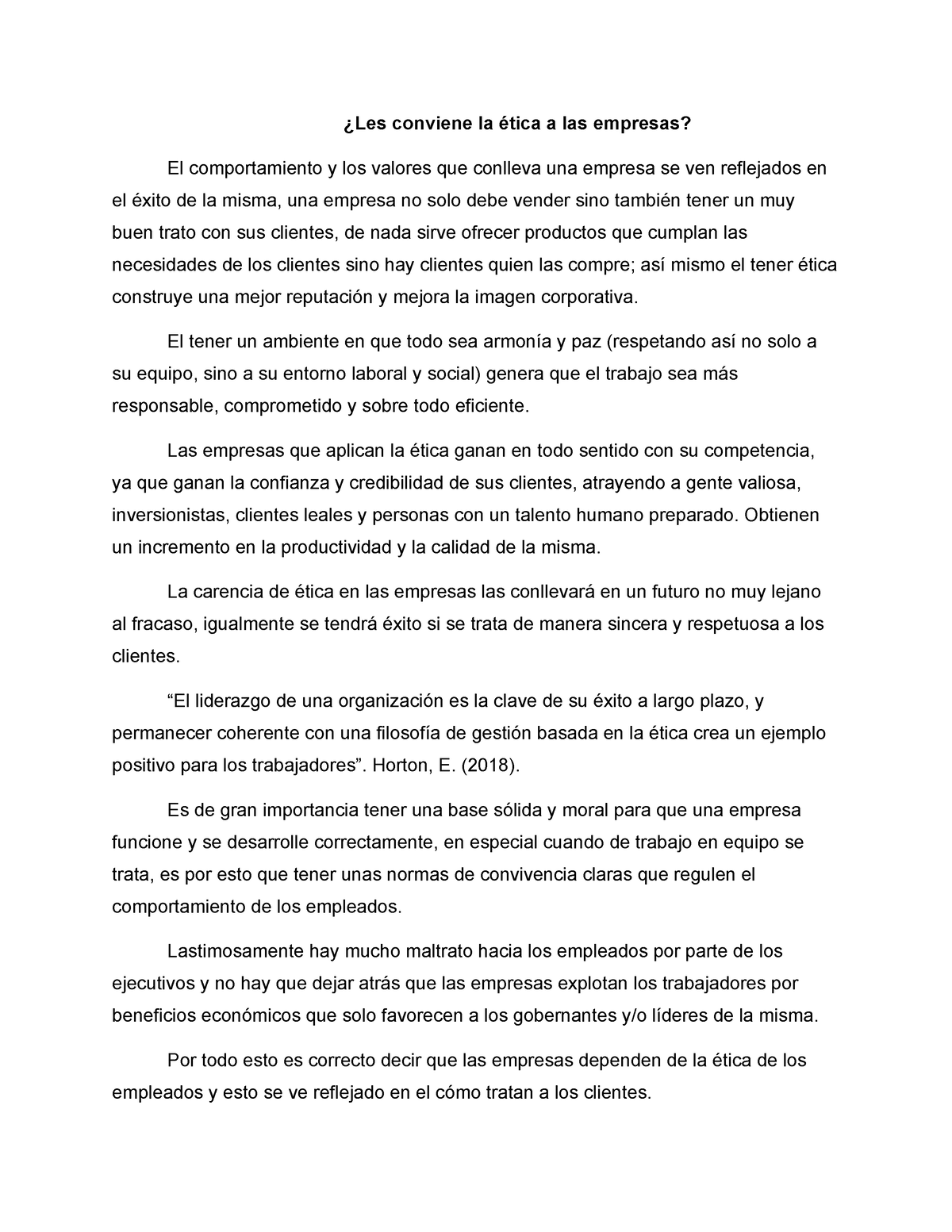 Punto 2 Etica Empresarial ¿les Conviene La ética A Las Empresas El Comportamiento Y Los 2770