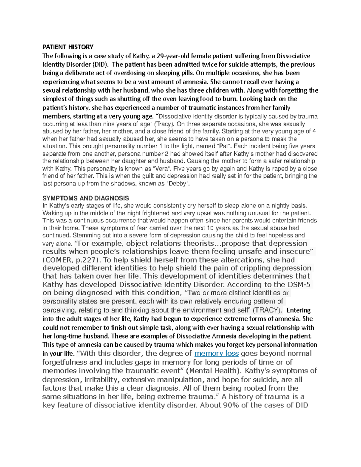 Case study psychology image