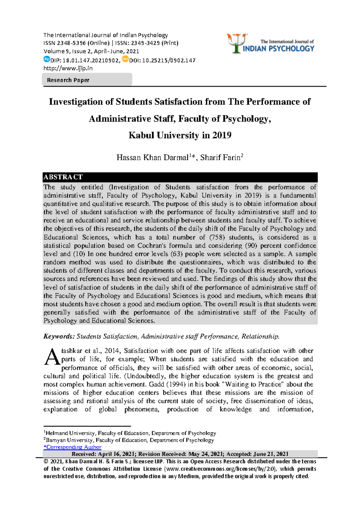 investigation-of-students-satisfaction-f-research-paper-the