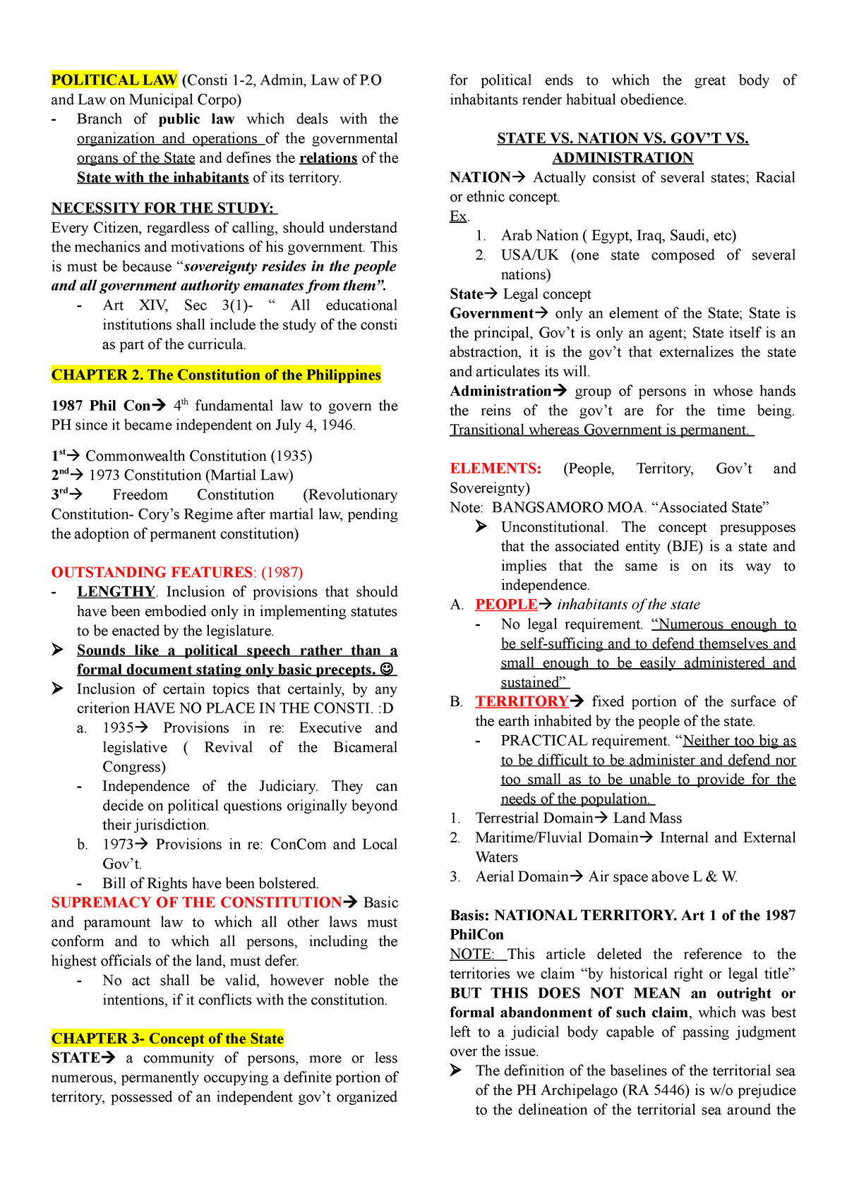 Political Isagani CRUZ Annotated POLITICAL LAW Consti 1 2