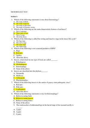 Mcqs With Answers Microbiology - Studocu