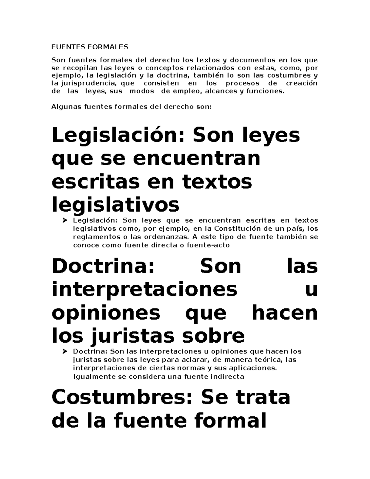 Fuentes Formales - FUENTES FORMALES Son Fuentes Formales Del Derecho ...