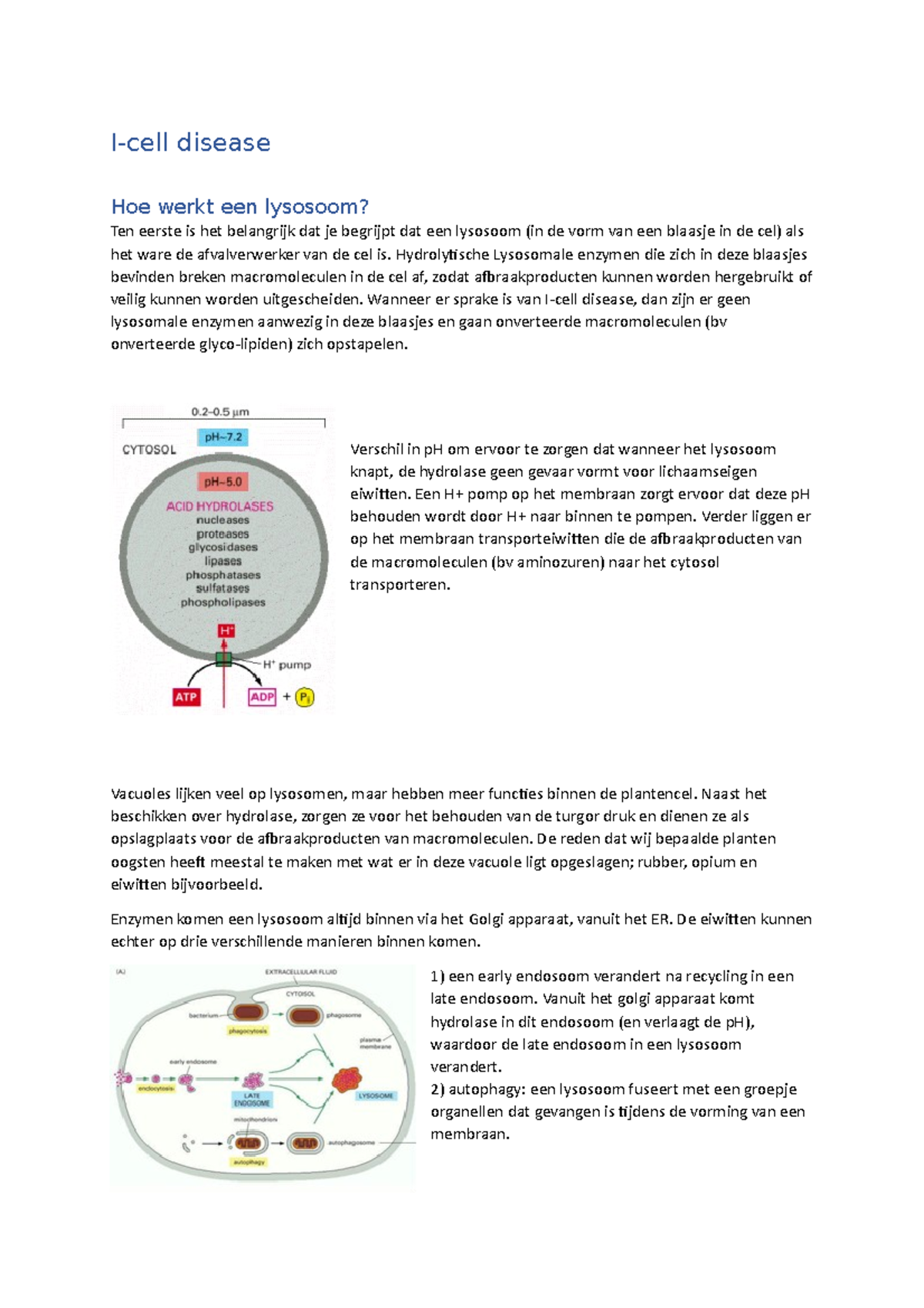 Icell disease probleemtaak week 1 Icell disease Hoe werkt een