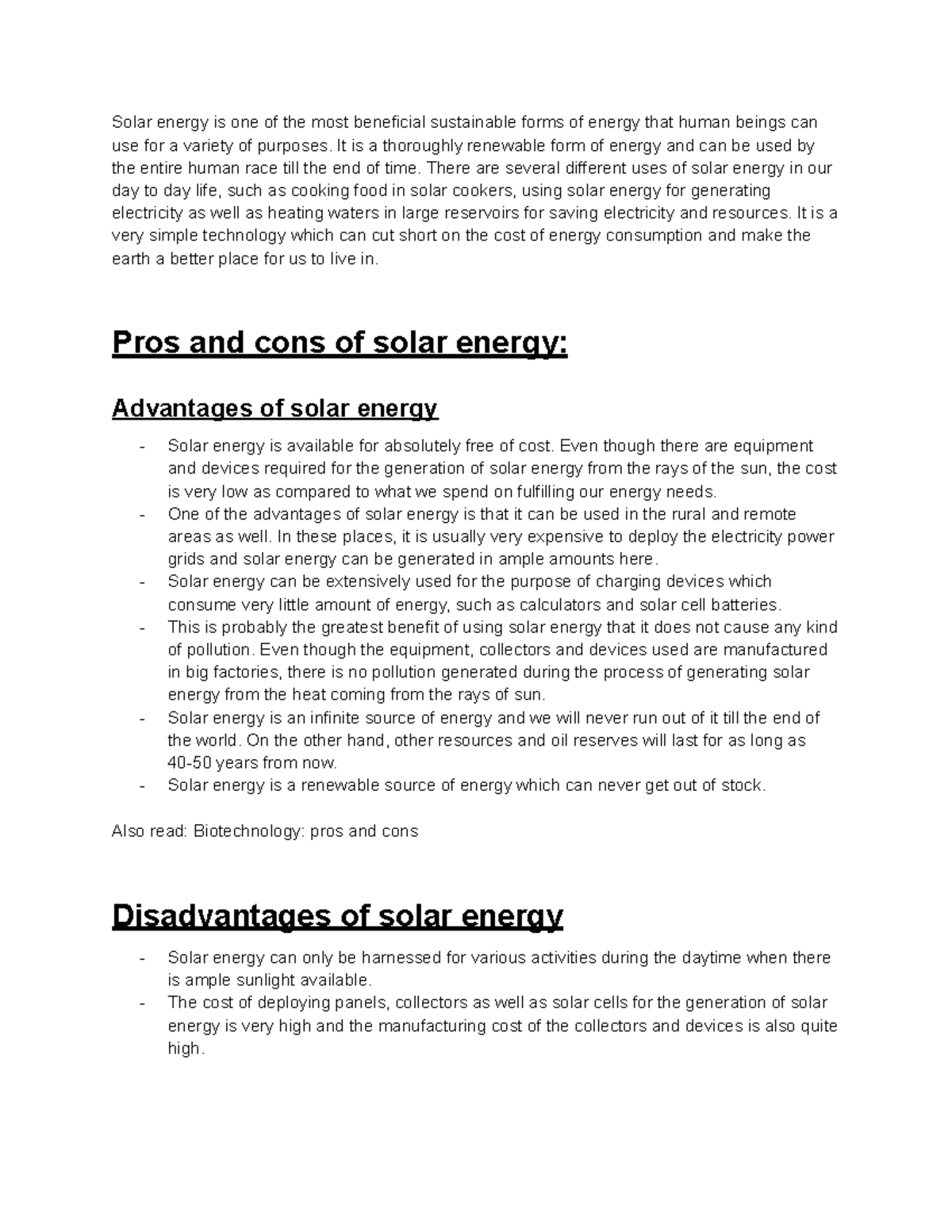 essay solar energy wikipedia