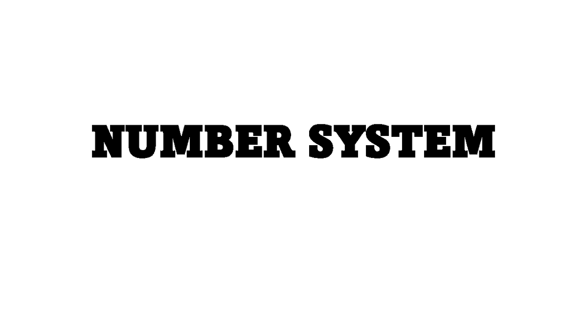 number-system