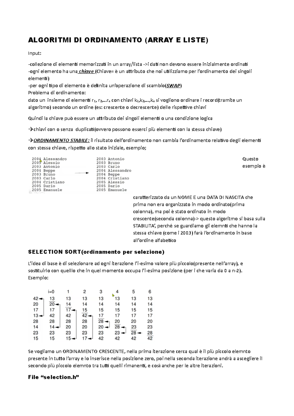 Bubble sort in C++, algoritmo di ordinamento a bolla