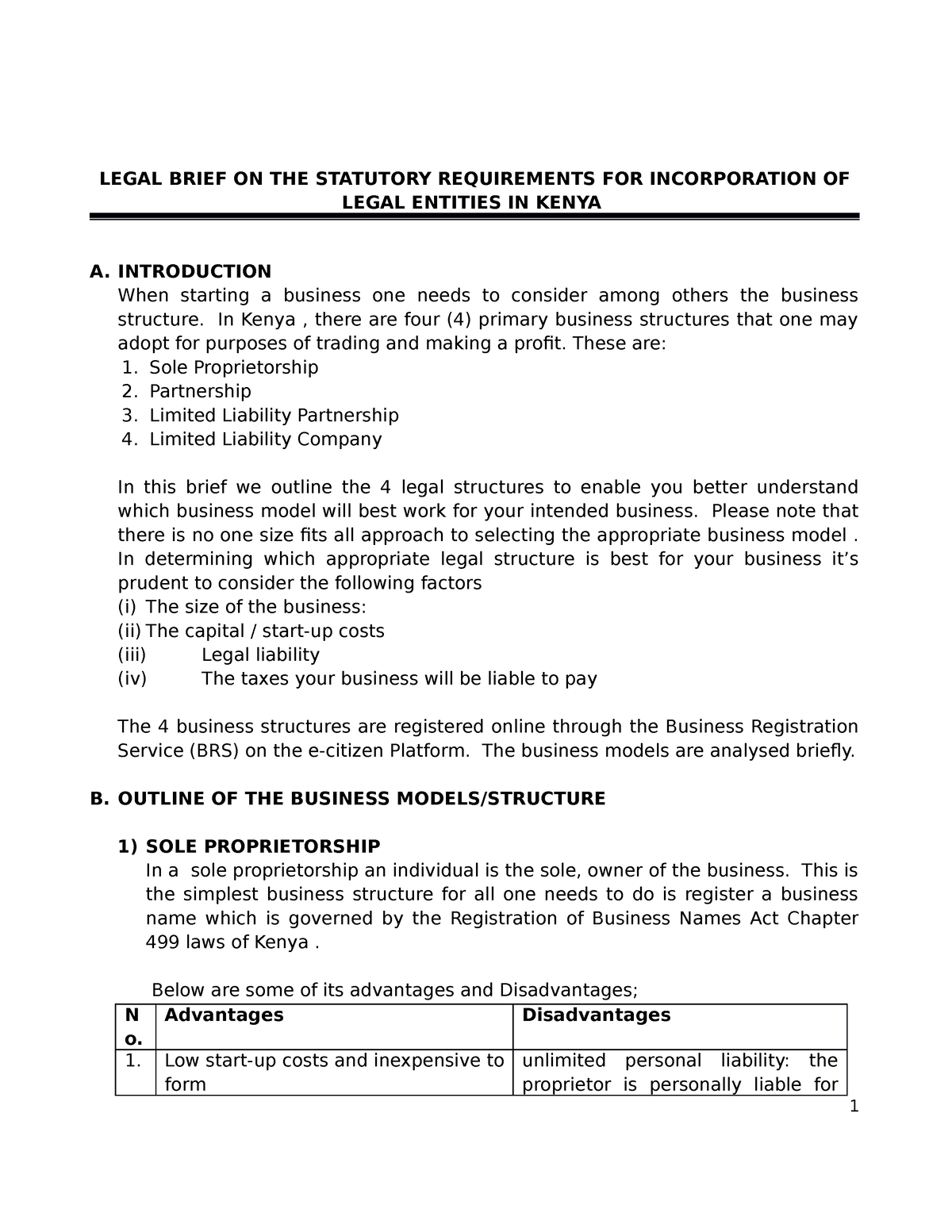 legal-brief-start-up-of-business-legal-brief-on-the-statutory-requirements-for-incorporation