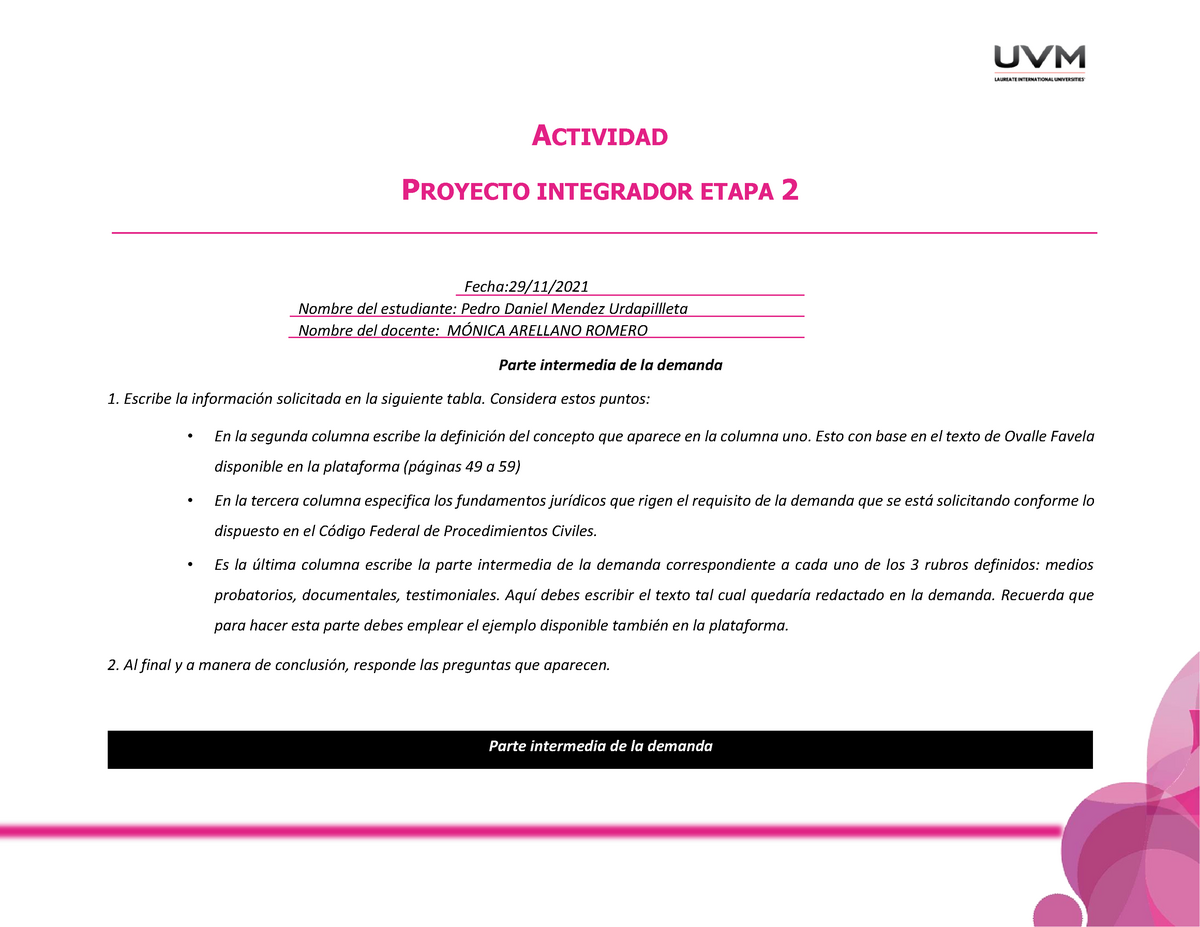 Actividad Integradora Fase 1 Diagnóstico Identificación Del Proyecto Ale Mata