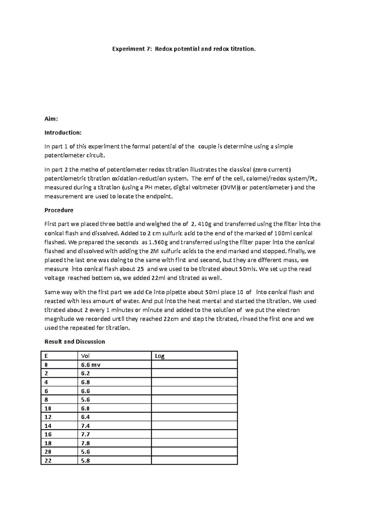 Lab 7 workout - I WANT TO COMPARE MY ASSIGNMENT FOR ONE OF THE ...