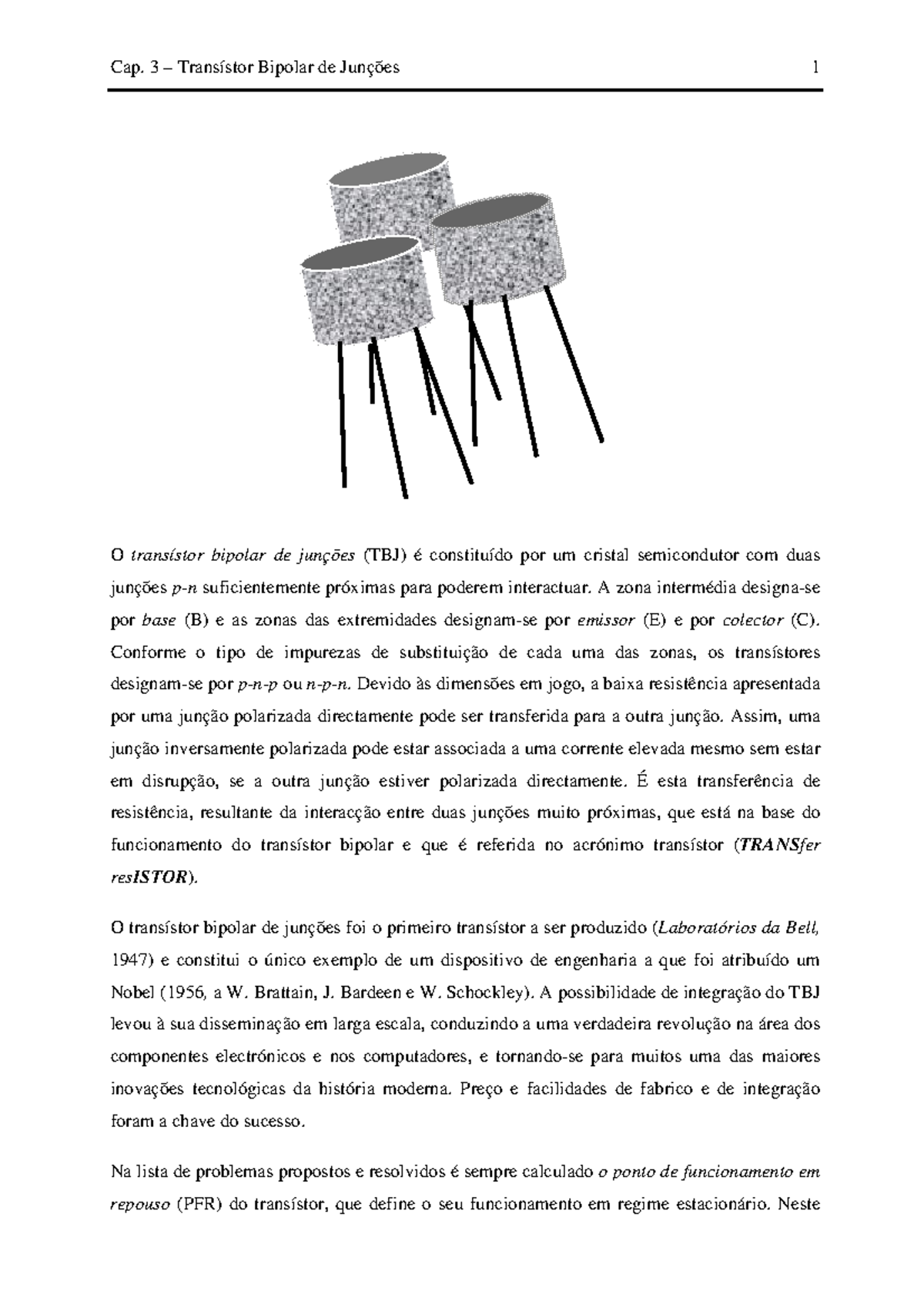 Capitulo Transistor Bipolar De Juncoes Tbj O Trans Stor Bipolar