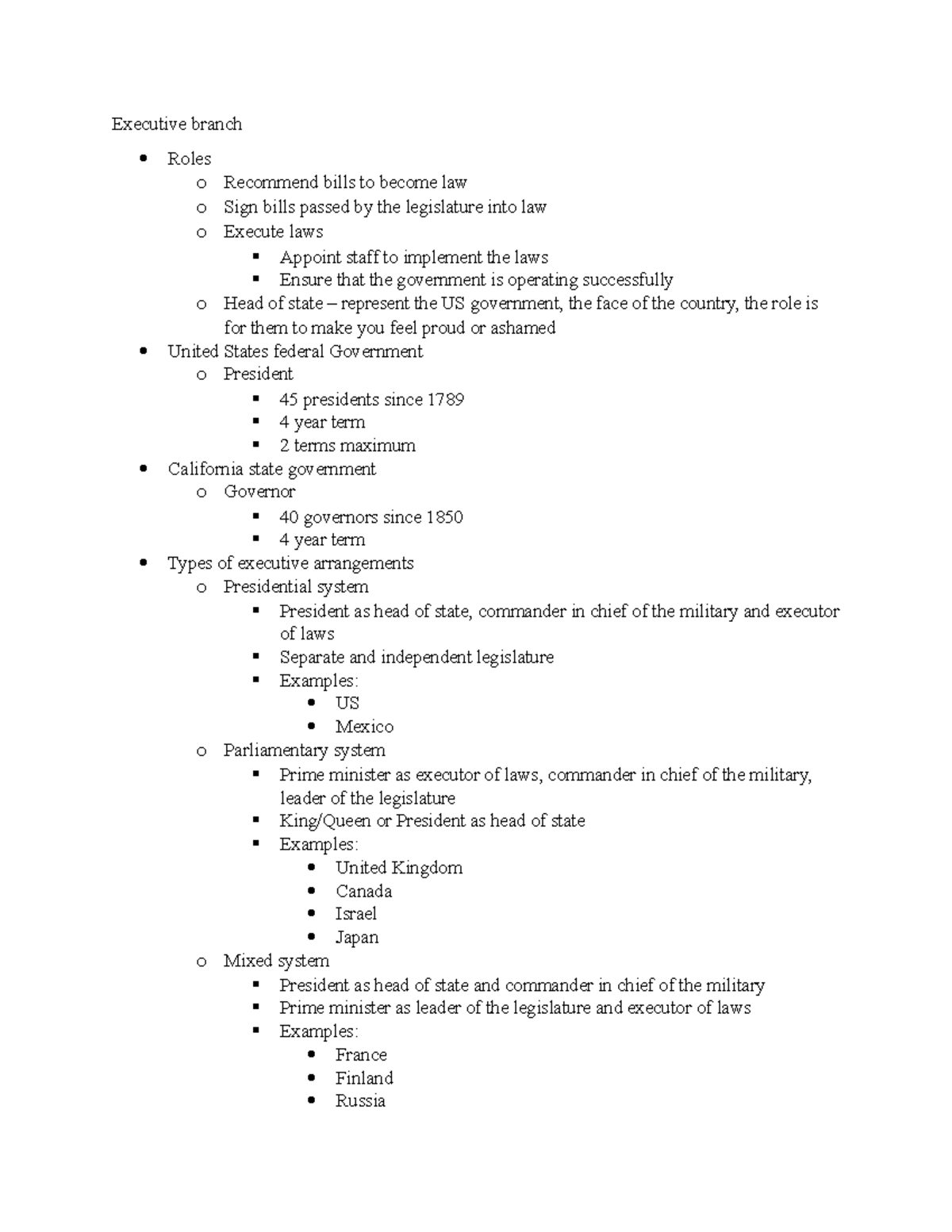 posc-100-lecture-5-executive-branch-roles-o-recommend-bills-to