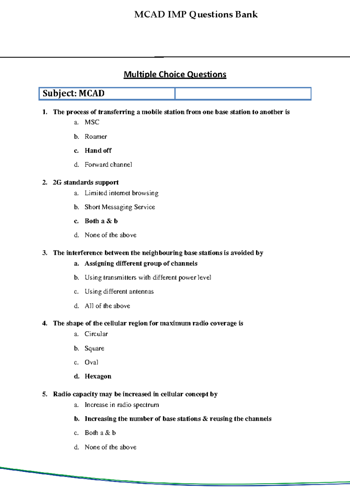Mcq Of Mobile Computing And Application Development3360704 GTU Studocu