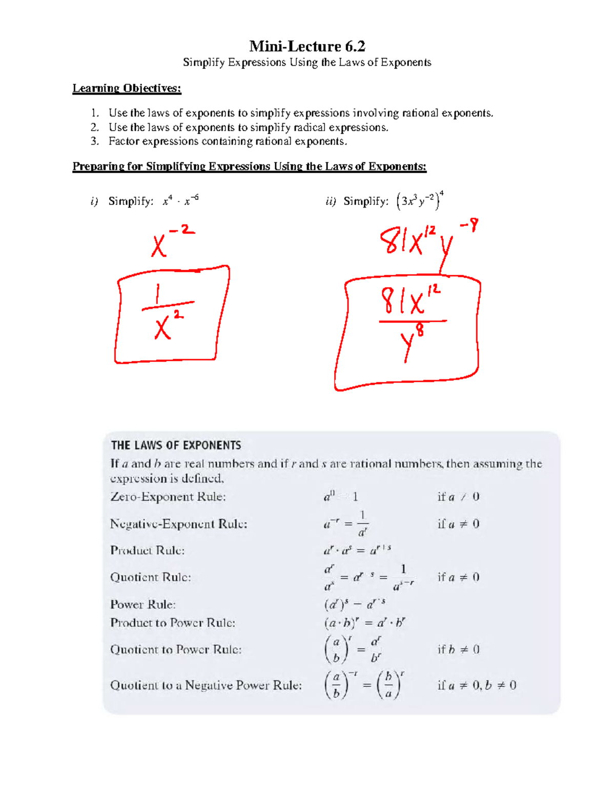 6-2c - will help you in math and help you critically - Mini-Lecture 6 ...