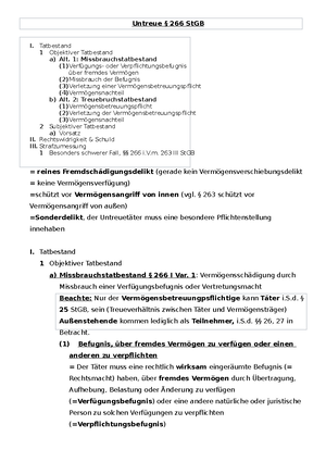 § 283 Bankrott Schema - Bankrott § 283 StGB I. Tatbestand, § 283 I 1 ...