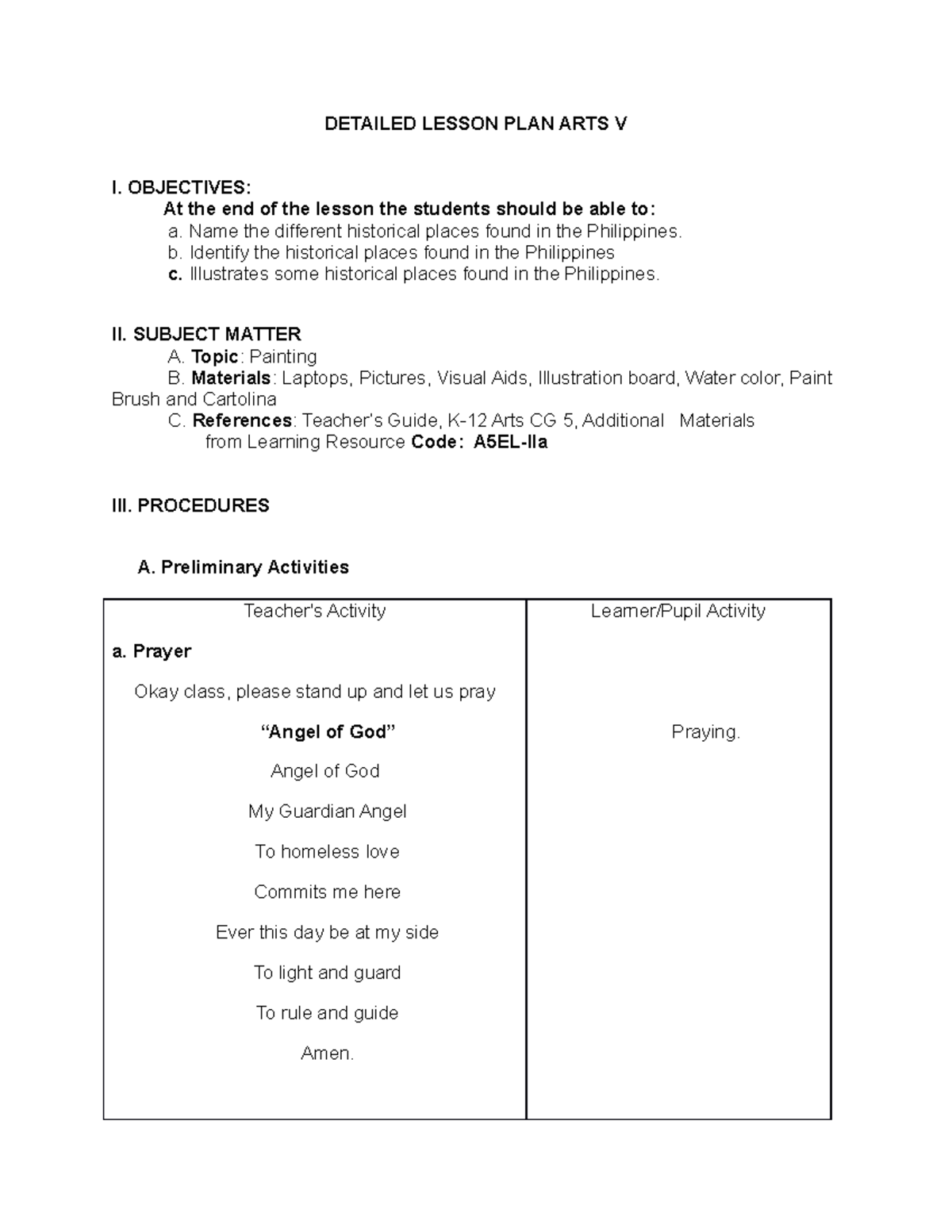 detailed-lesson-plan-in-art-detailed-lesson-plan-arts-v-i-objectives