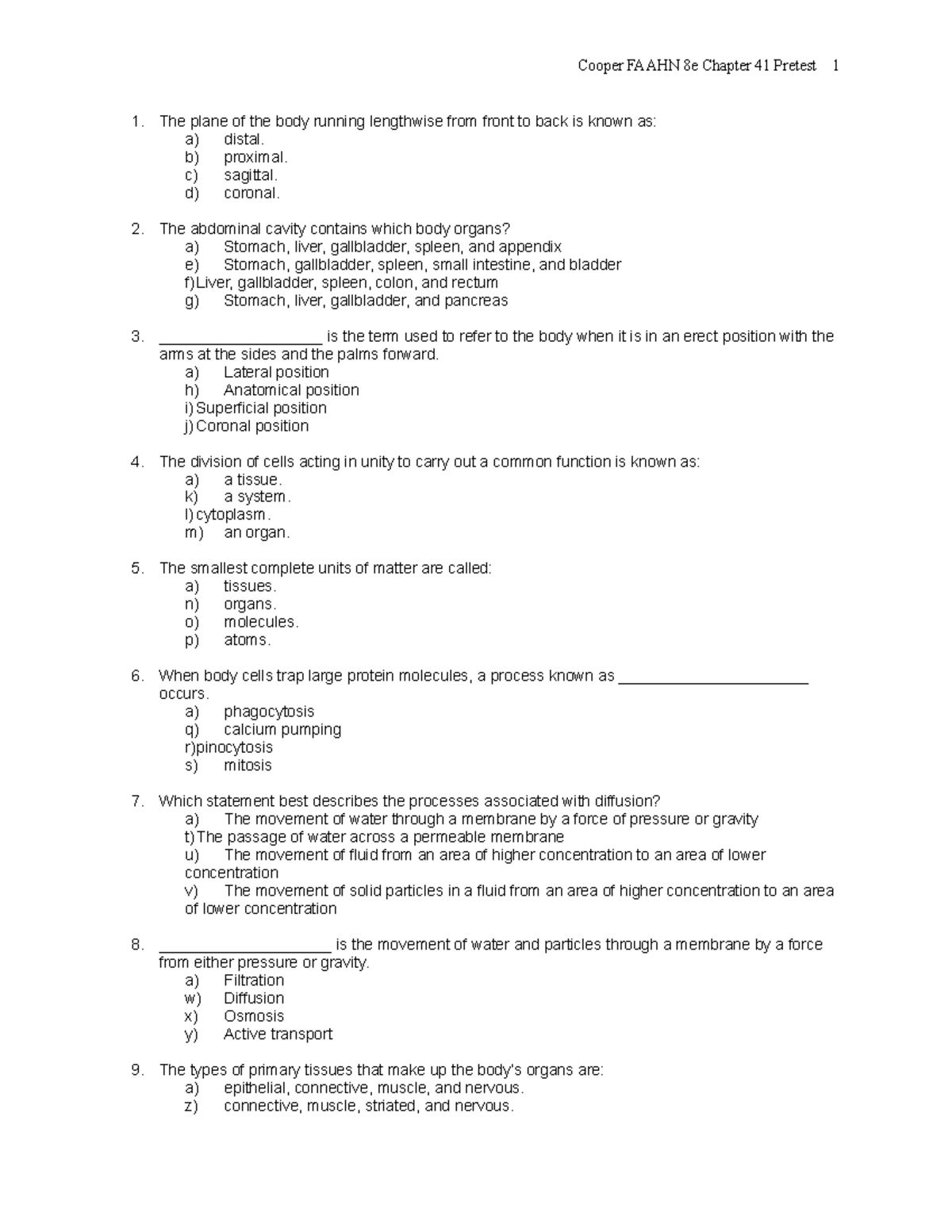 Chapter 041 - Cooper FAAHN 8e Chapter 41 Pretest 1 The Plane Of The ...