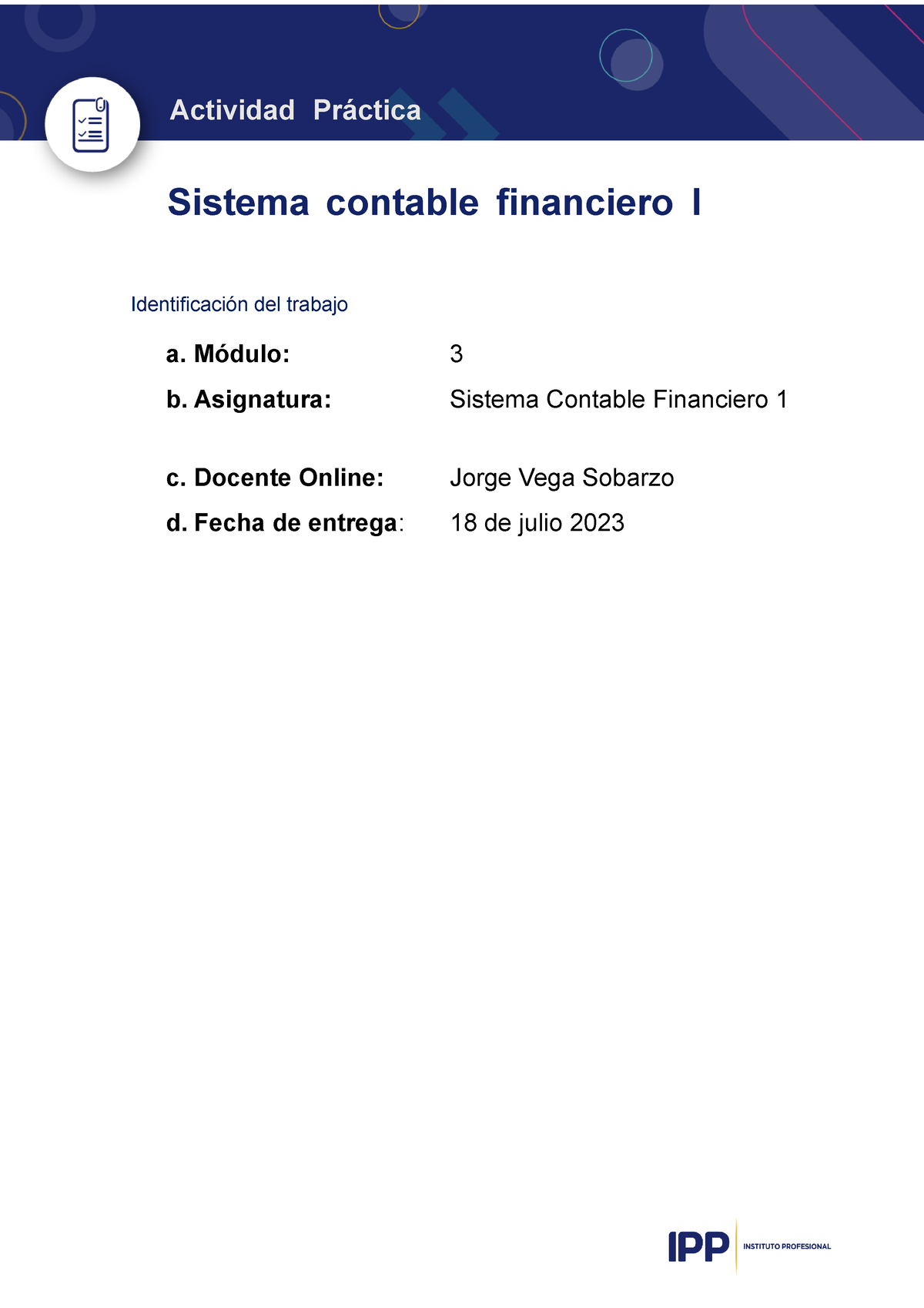 Isaac Nuñez M3 TI API3 - Sistema Contable Financiero 1 - Sistema ...